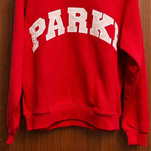 Parke OG Classic Crew Neck School Style | Deep Red with Peony-Colored Letters 🎒 - Picture 6 of 9